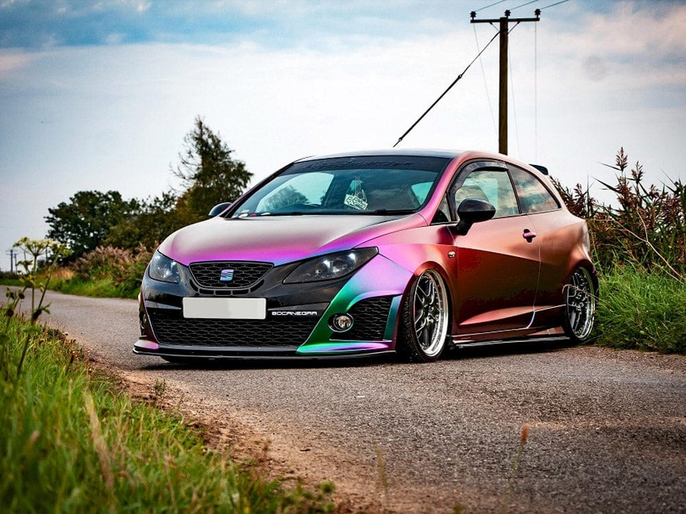 Maxton Design Gloss Black Side Skirts Diffusers Seat Ibiza 4 Sportcoupe (Preface) Maxton Design SR