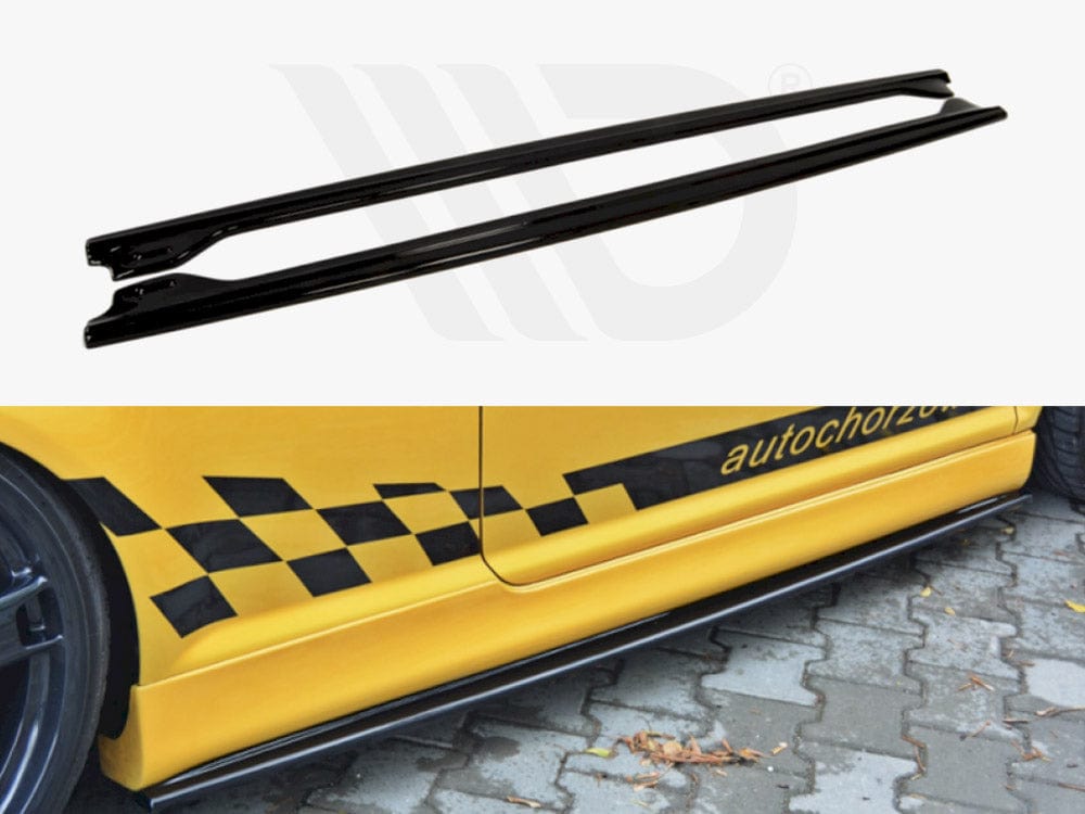Maxton Design Gloss Black Side Skirts Diffusers VW Golf IV R32 Maxton Design SR