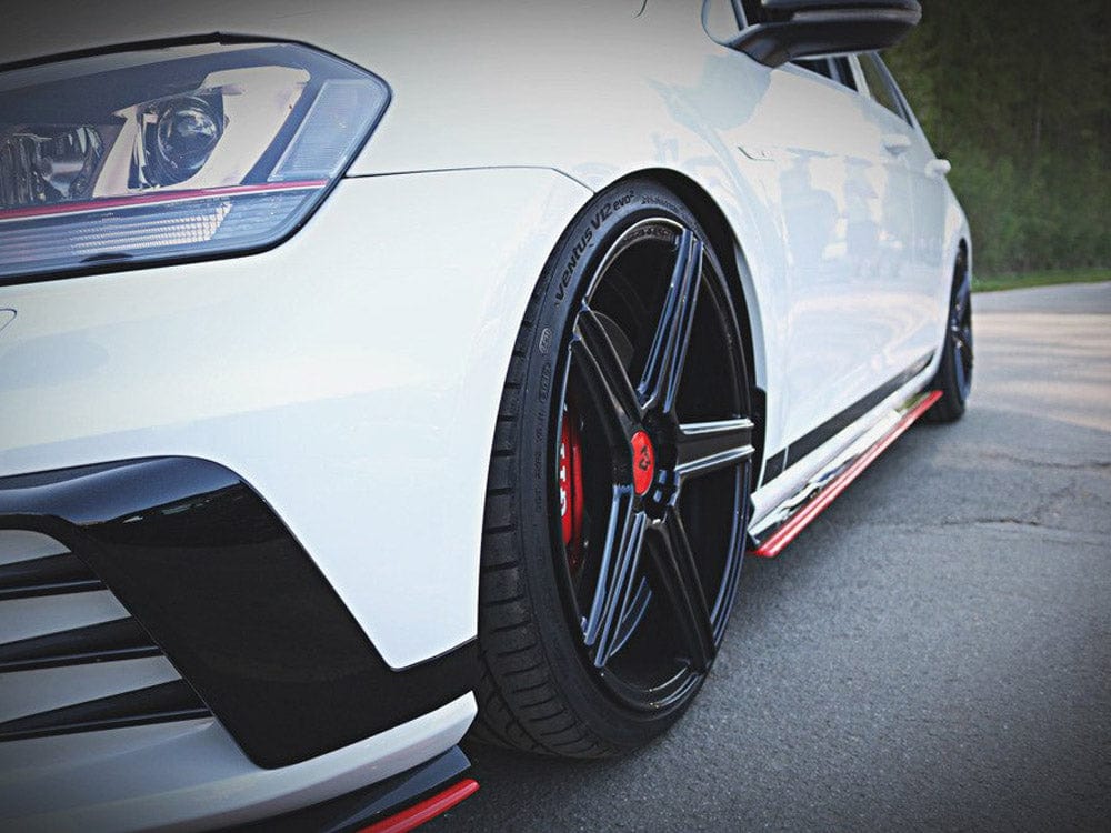 Maxton Design Gloss Black Side Skirts Diffusers VW Golf MK7 GTI Clubsport 2016-2017 Maxton Design SR