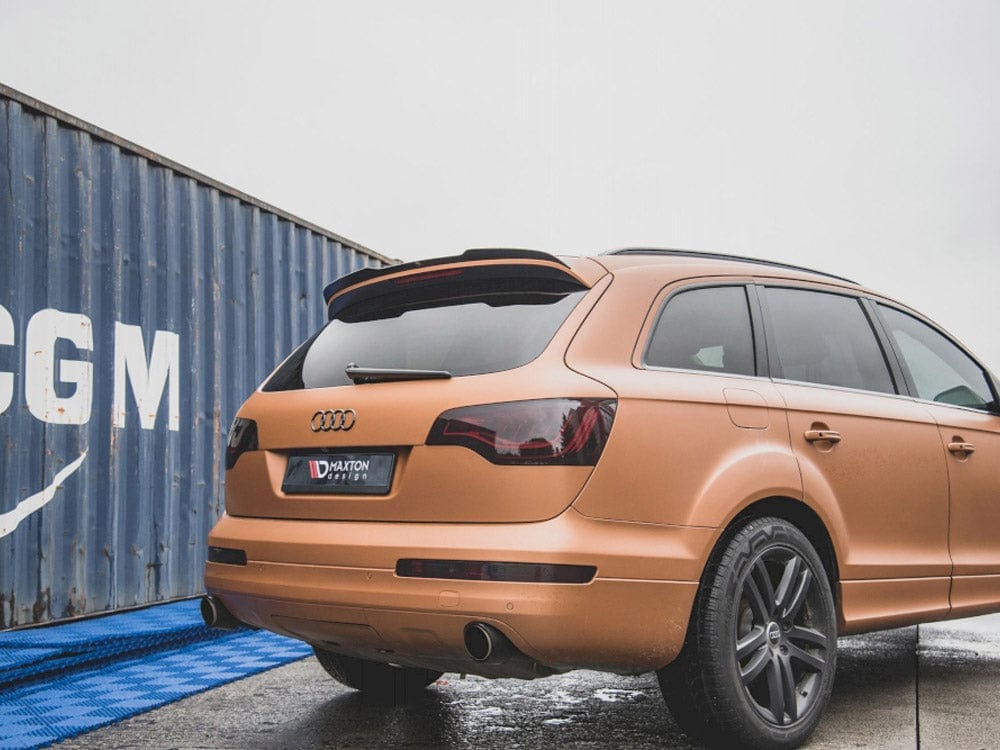 Maxton Design Gloss Black Spoiler CAP Audi Q7 S-line MK1 2005-2009 Maxton Design SR