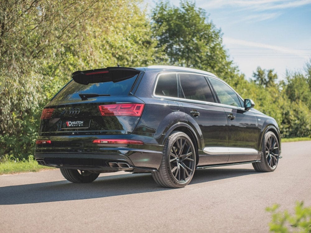 Maxton Design Gloss Black Spoiler CAP Audi SQ7 / Q7 S-line Mk2 Maxton Design SR