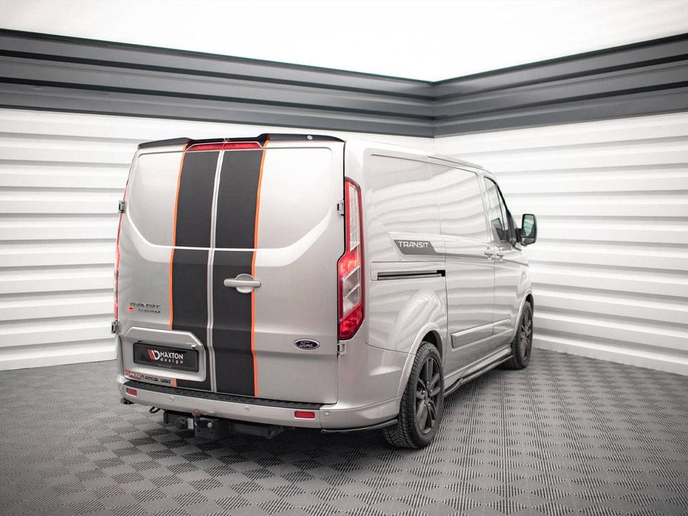 Maxton Design Gloss Black Spoiler CAP Ford Transit Custom ST-Line Mk1 Facelift Maxton Design SR