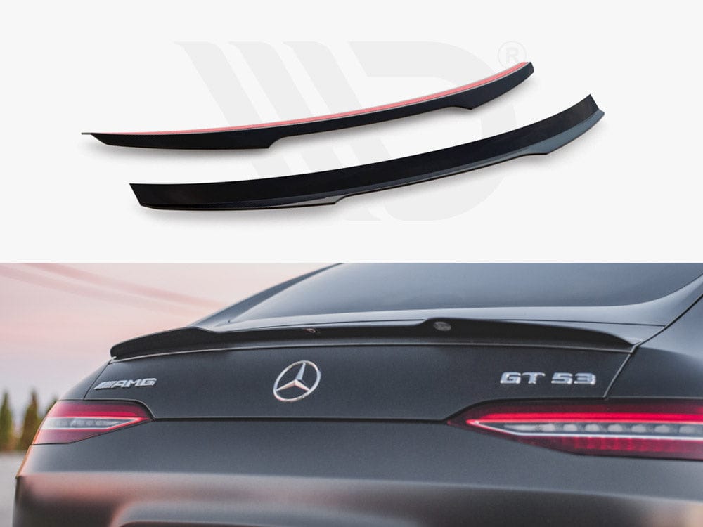 Maxton Design Gloss Black Spoiler CAP Mercedes AMG GT 53 4-door Coupe 2018- Maxton Design SR