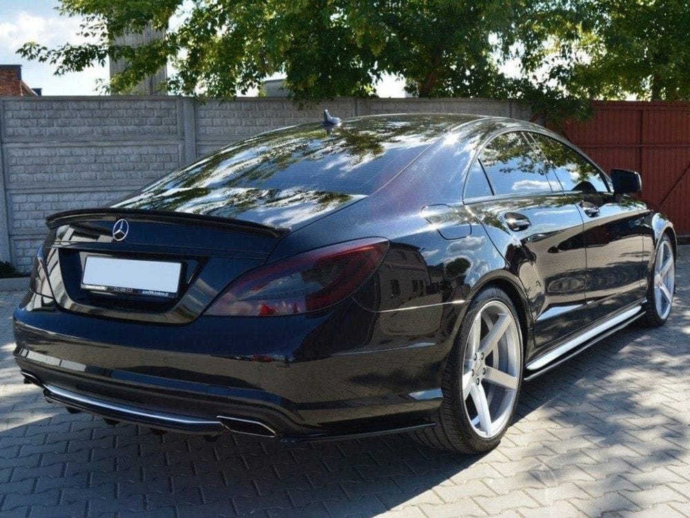 Maxton Design Gloss Black Spoiler CAP Mercedes CLS C218 Amg-line 2011-2014 Maxton Design SR