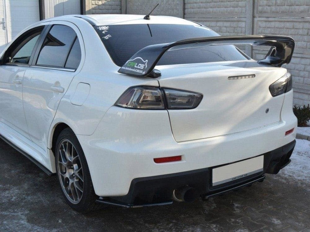 Maxton Design Gloss Black Spoiler CAP Mitsubishi Lancer EVO X 2007-2015 Maxton Design SR