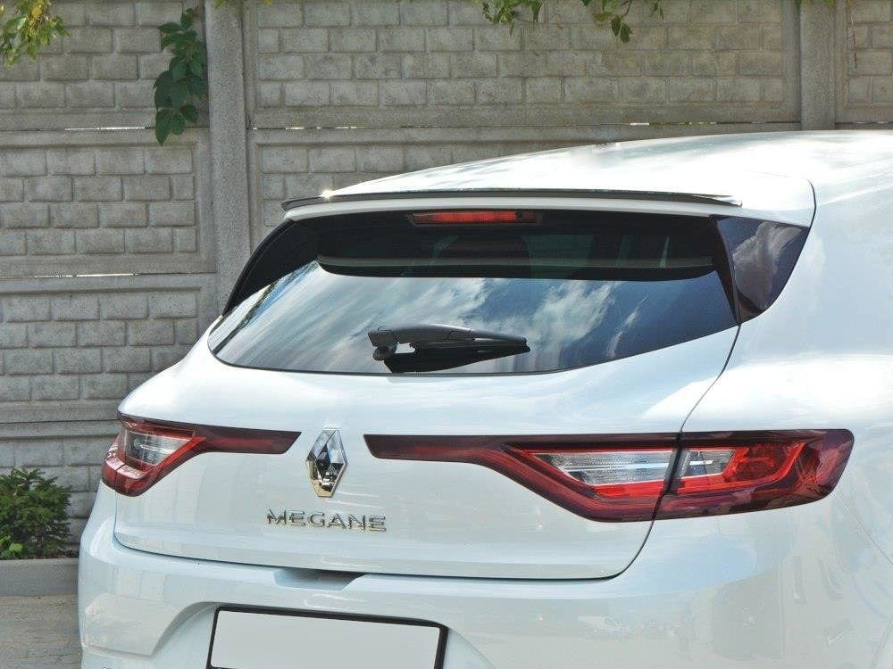 Maxton Design Gloss Black Spoiler CAP Renault Megane MK4 Hatchback 2016-UP Maxton Design SR