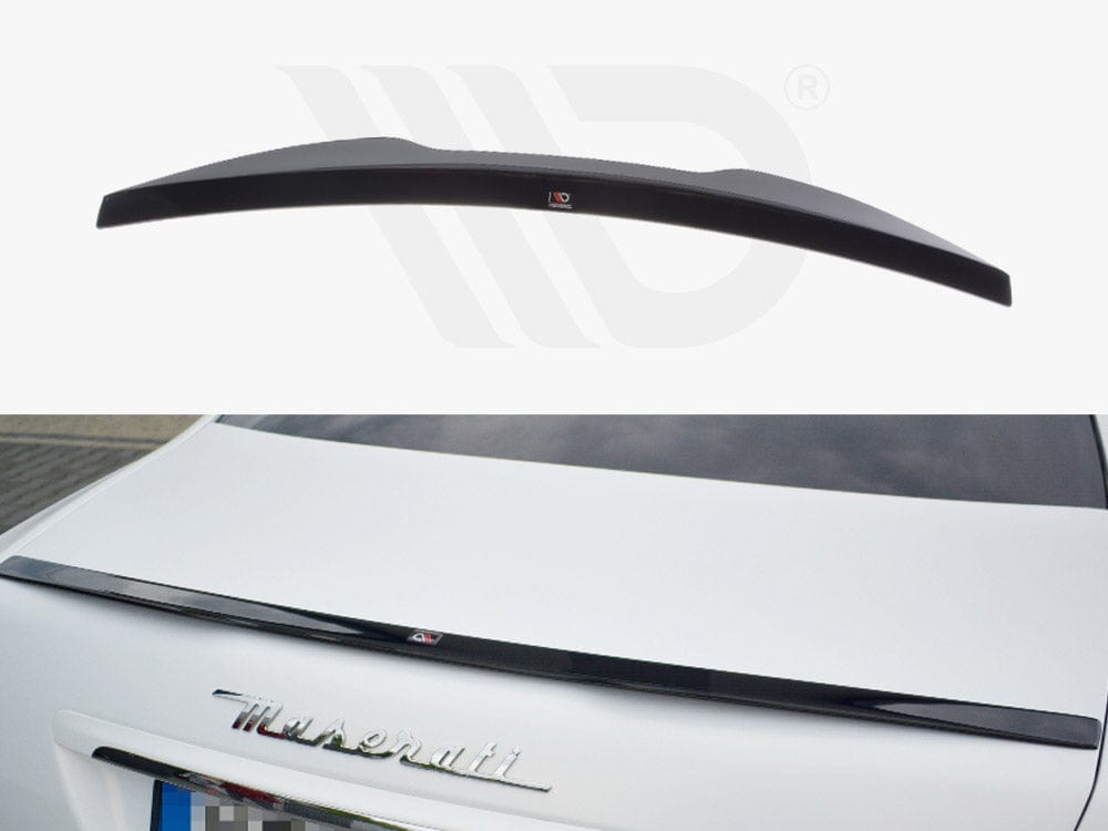 Maxton Design Gloss Black Spoiler Extension Maserati Quattroporte MK5 Facelift 2009-2012 Maxton Design SR