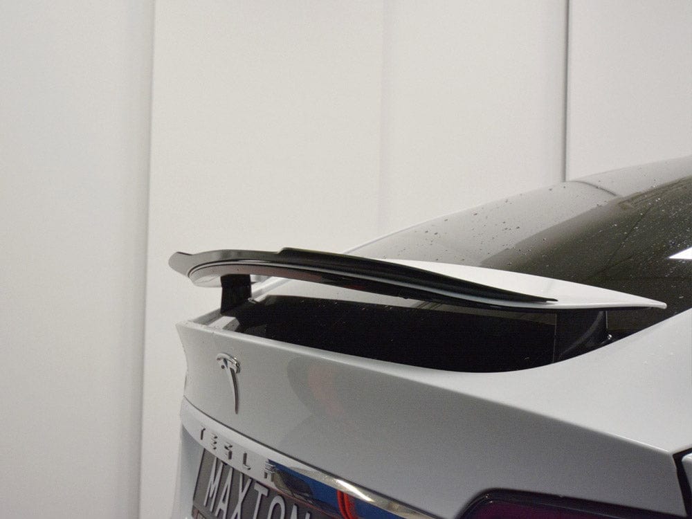 Maxton Design Gloss Black Spoiler Extension V1 Tesla Model X 2015- Maxton Design SR