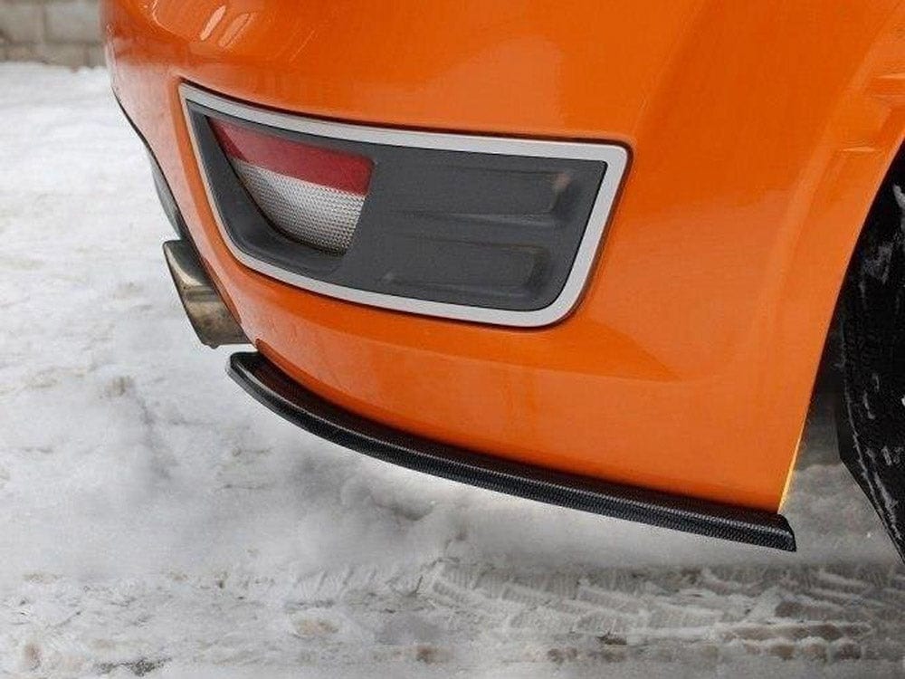 Maxton Design Gloss Black / White Rear Side Splitters Ford Focus MK2 ST Preface Model Maxton Design SR