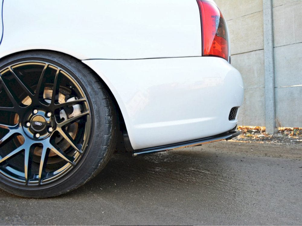 Maxton Design Gloss Black / White Rear Splitter Audi RS4 B5 Maxton Design SR