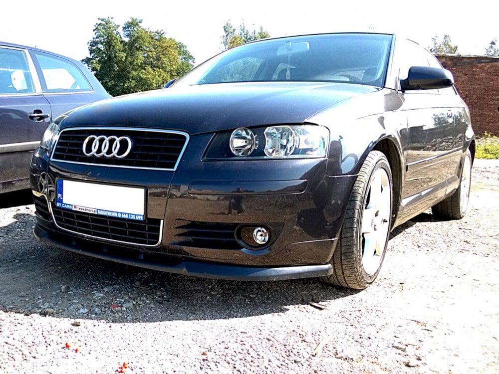 Maxton Design Gloss Black / Yellow Front Splitter Audi A3 8P (Preface Model) 2003-2005 Maxton Design SR