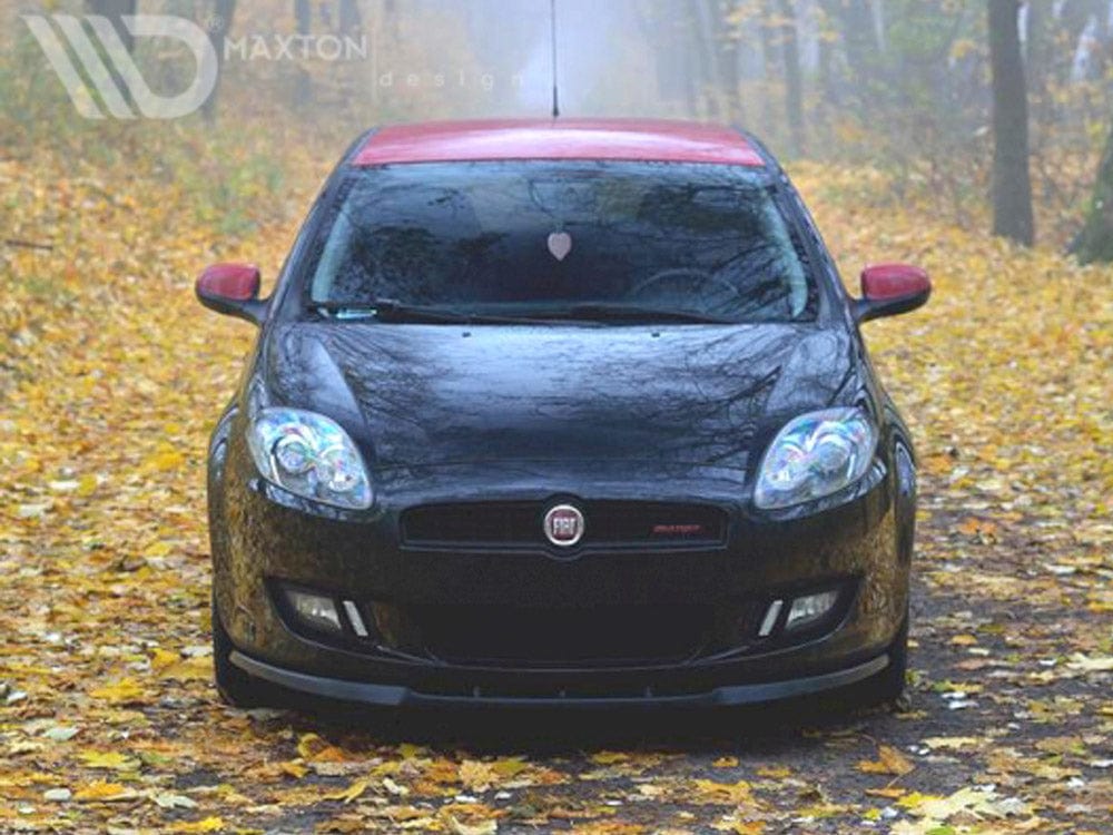 Maxton Design Gloss Black / Yellow Front Splitter Fiat Bravo II Maxton Design SR