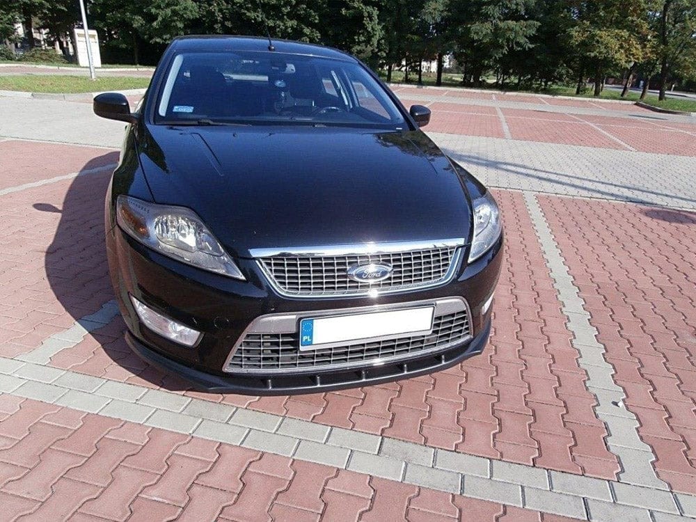 Maxton Design Gloss Black / Yellow Front Splitter Ford Mondeo Mk4 (Preface Model) Maxton Design SR
