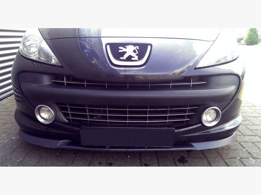 Maxton Design Gloss Black / Yellow Front Splitter Peugeot 207 Standard Preface 2006-09 Maxton Design SR