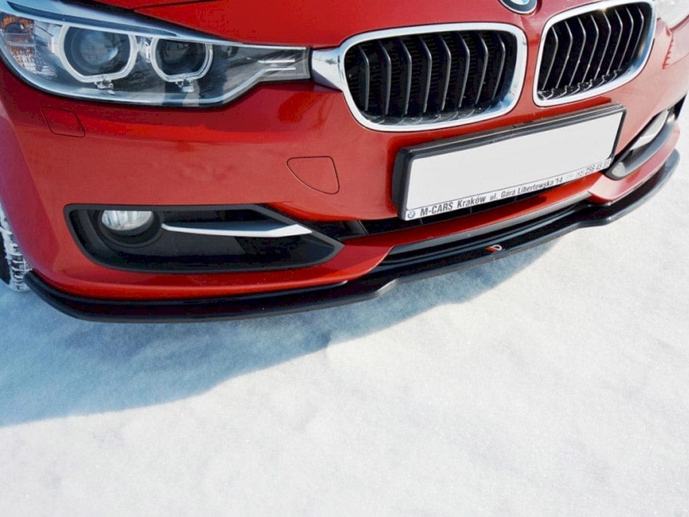 Maxton Design Gloss Black / Yellow Front Splitter V.1 Bmw 3 F30 Standard 2012-2014 Maxton Design SR