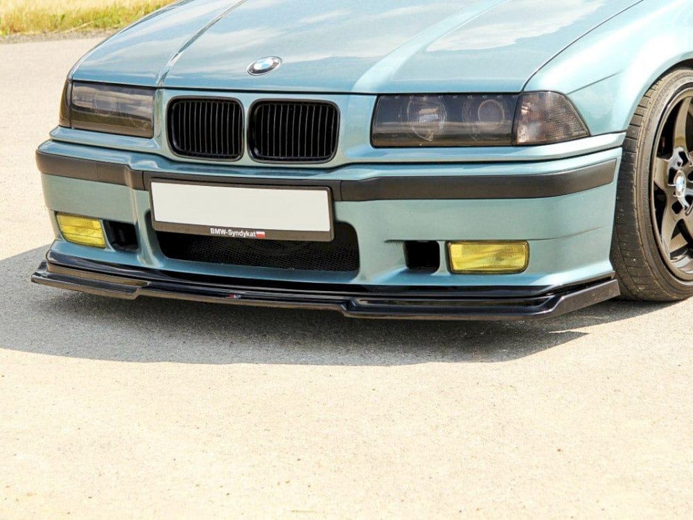 Maxton Design Gloss Black / Yellow Front Splitter V.1 Bmw M3 E36 Coupe 1992-1999 Maxton Design SR