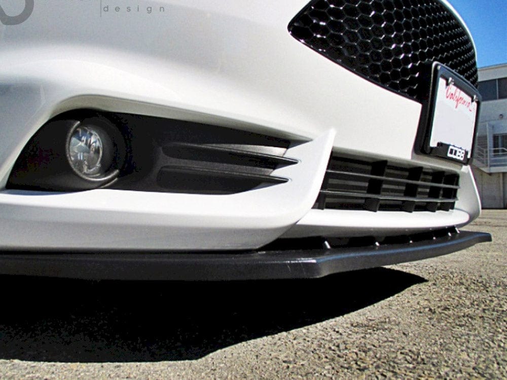 Maxton Design Gloss Black / Yellow Front Splitter V.1 Fiesta MK7 ST Facelift 2013-2017 Maxton Design SR