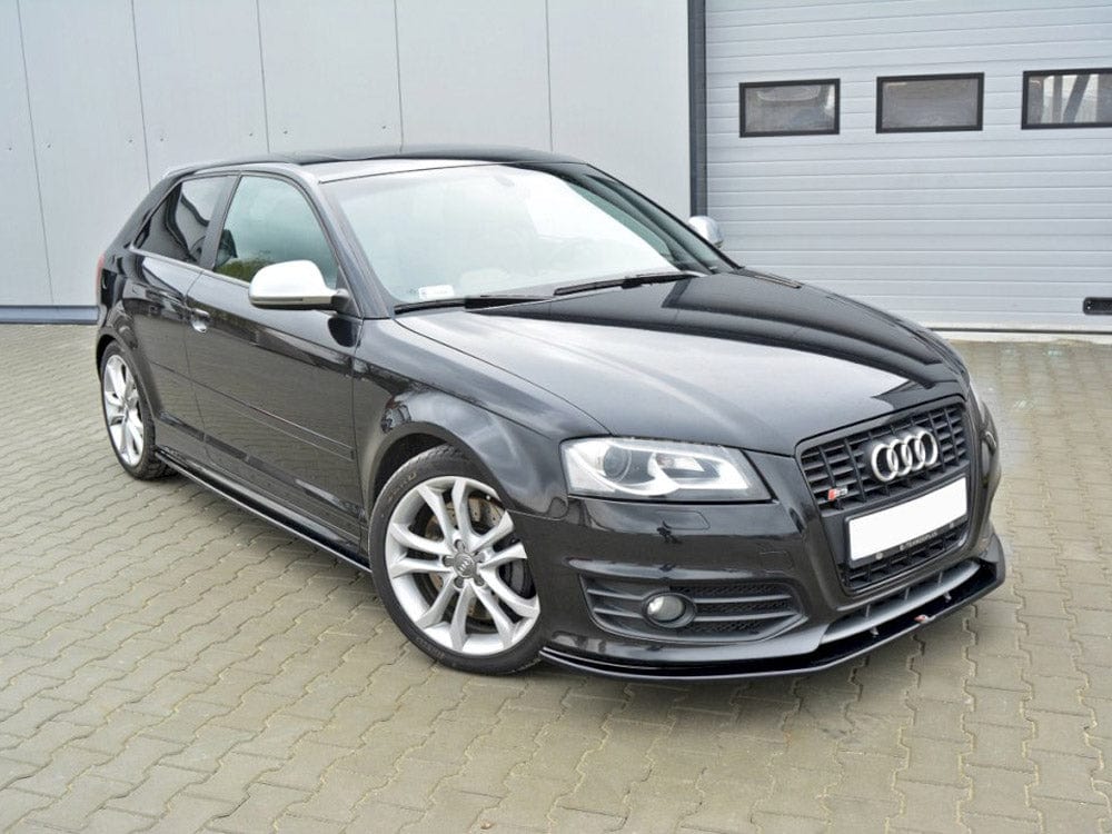 Maxton Design Gloss Black / Yellow Front Splitter V.2 Audi S3 8P (Facelift Model) 2009-2013 Maxton Design SR