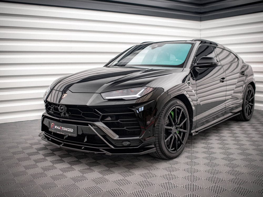 Maxton Design Gloss Black / Yellow Front Splitter V.2 Lamborghini URUS MK1 Maxton Design SR