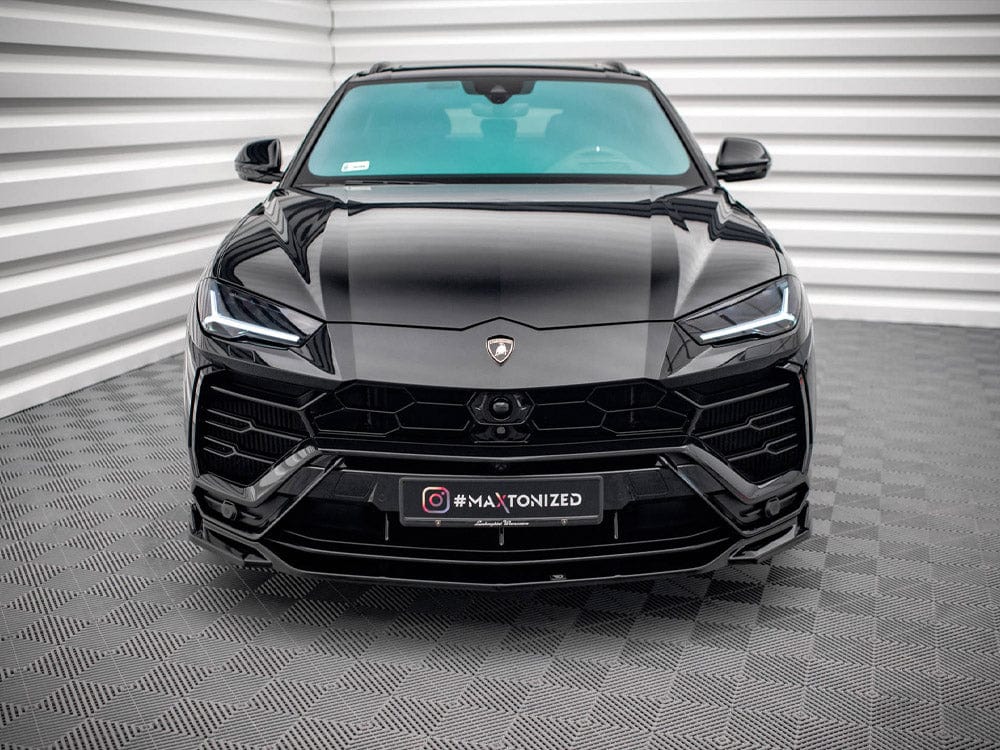 Maxton Design Gloss Black / Yellow Front Splitter V.3 Lamborghini URUS MK1 Maxton Design SR
