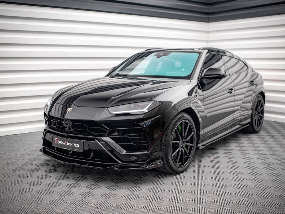 Maxton Design Gloss Black / Yellow Front Splitter V.3 Lamborghini URUS MK1 Maxton Design SR