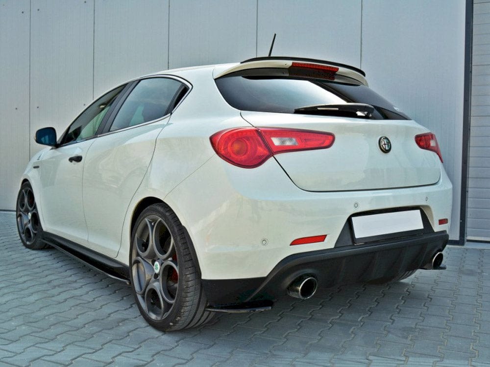 Maxton Design Gloss Black / Yellow Rear Side Splitters Alfa Romeo Giulietta 2010-15 Maxton Design SR