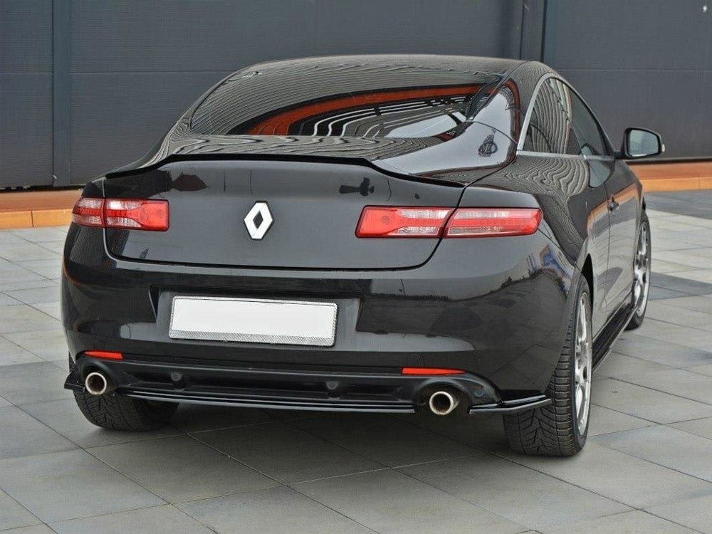 Maxton Design Gloss Black / Yellow Rear Side Splitters Renault Laguna MK 3 Coupe 2008-2015 Maxton Design SR