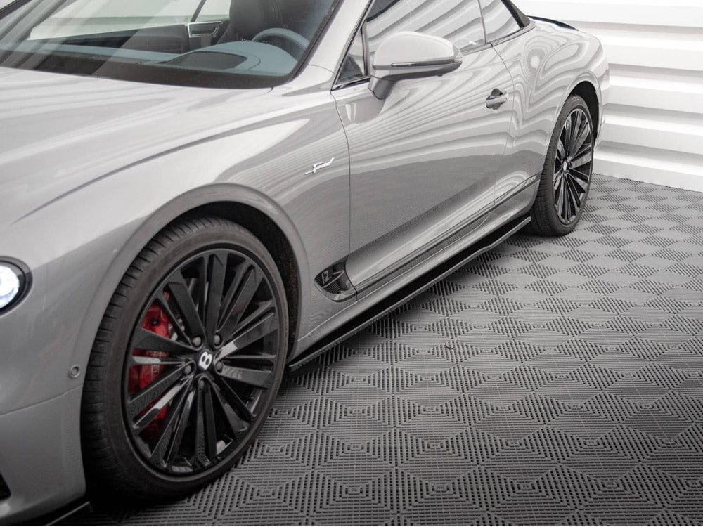 Maxton Design Gloss Black / Yellow Side Skirts Diffusers Bentley Continental GT Mk3 Maxton Design SR
