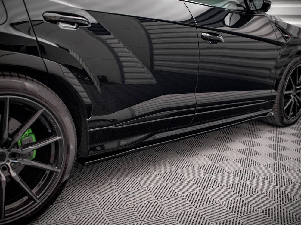 Maxton Design Gloss Black / Yellow Side Skirts Diffusers Lamborghini URUS MK1 Maxton Design SR