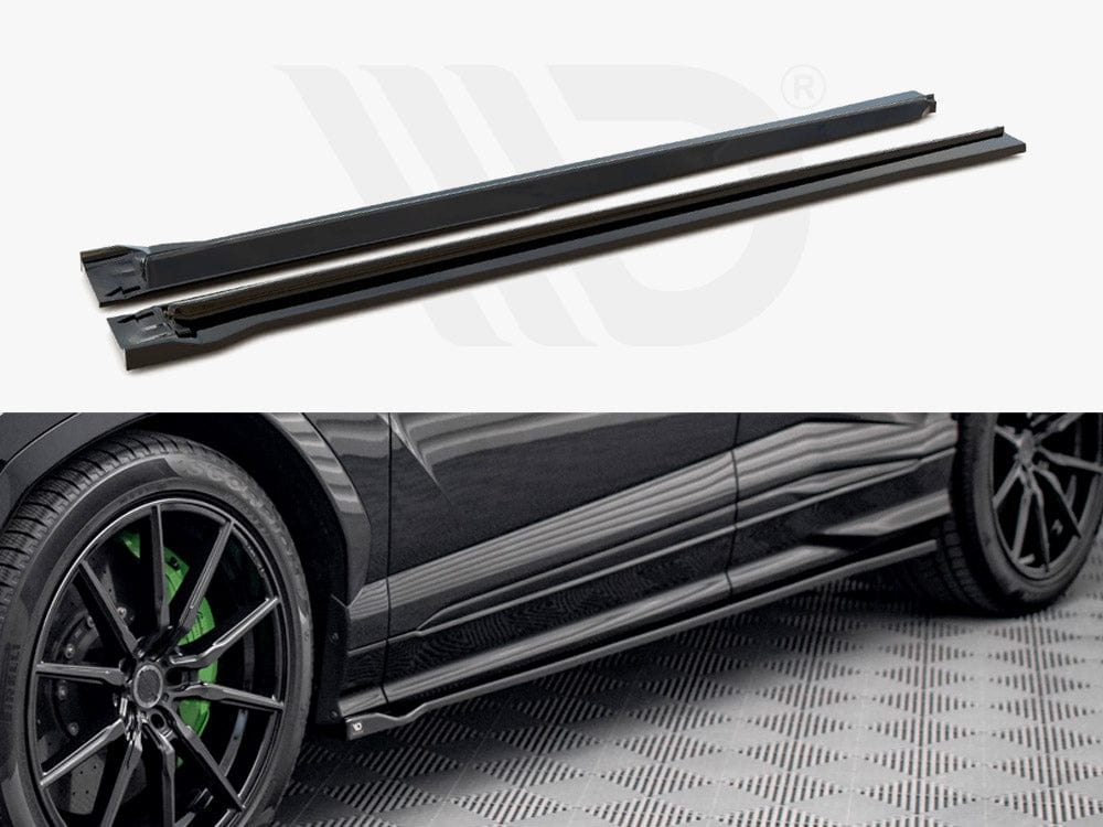 Maxton Design Gloss Black / Yellow Side Skirts Diffusers Lamborghini URUS MK1 Maxton Design SR