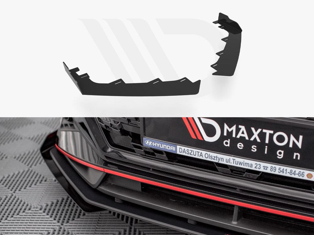 Maxton Design GLOSS FLAPS Front Flaps Hyundai I20 N MK3 2020- Maxton Design SR