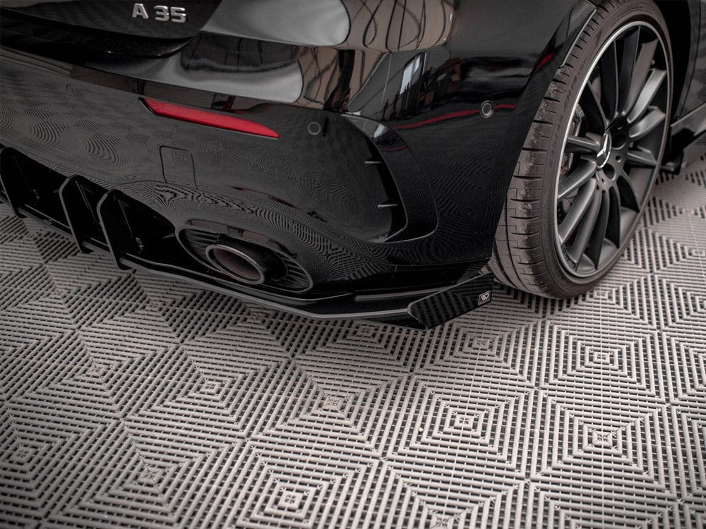 Maxton Design Gloss Flaps Rear Side Flaps Mercedes A35 AMG Hatchback Aero Pack W177 Maxton Design SR