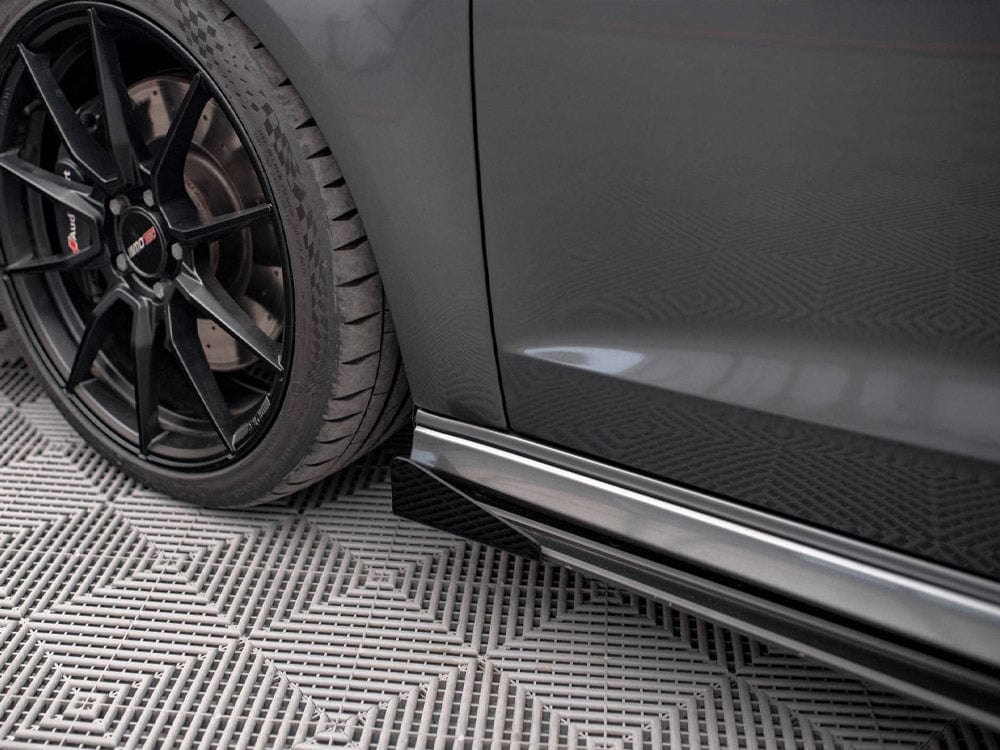 Maxton Design Gloss Flaps Side Flaps Audi S3 / A3 S-Line Sportback 8V Facelift Maxton Design SR