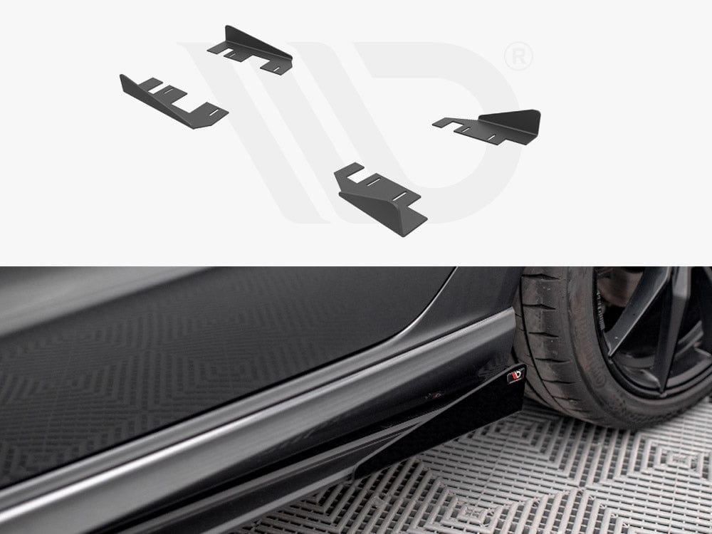 Maxton Design Gloss Flaps Side Flaps Audi S3 / A3 S-Line Sportback 8V Facelift Maxton Design SR