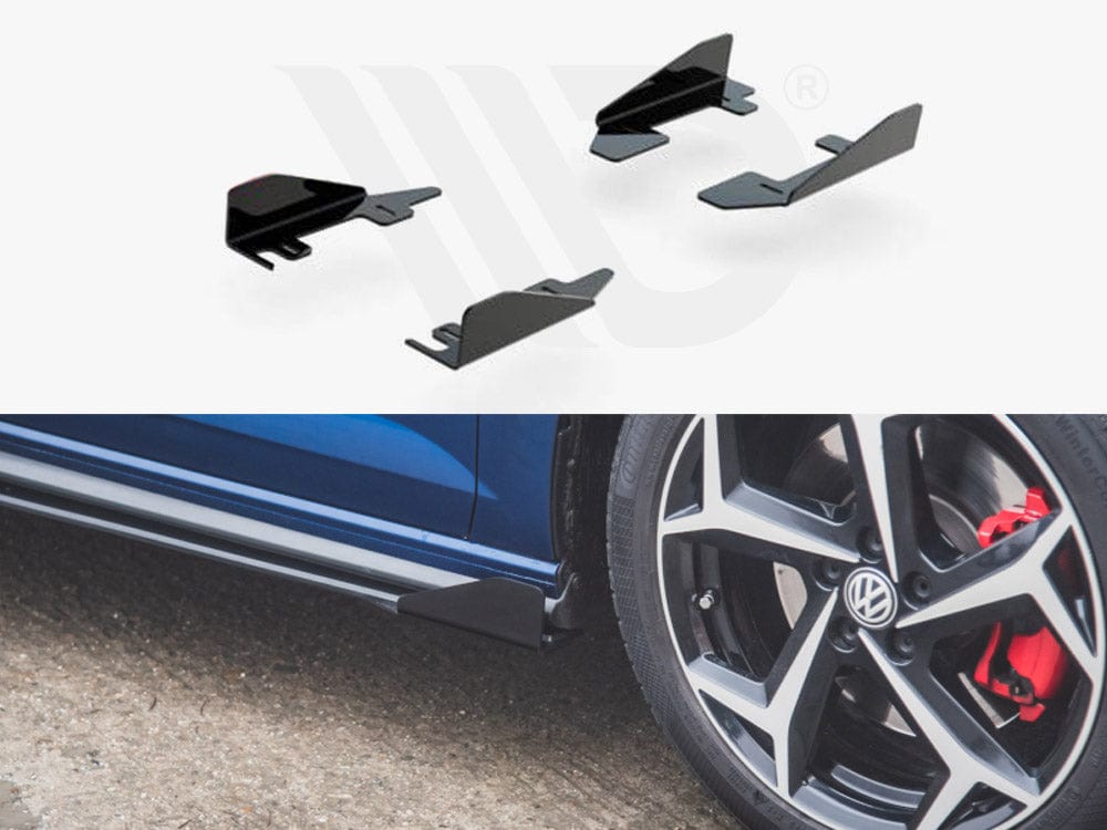 Maxton Design Gloss Flaps Side Flaps VW Polo GTI Mk6 Maxton Design SR