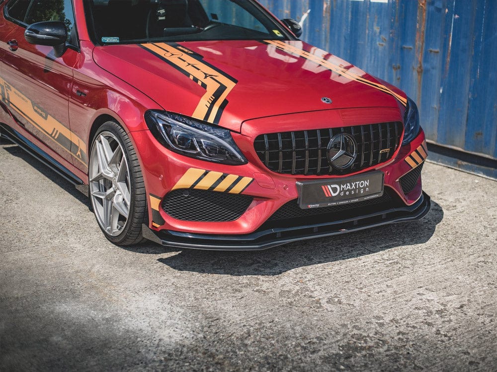 Maxton Design Racing Durability Front Splitter + Flaps Mercedes - AMG C43 Coupe C205 Maxton Design SR