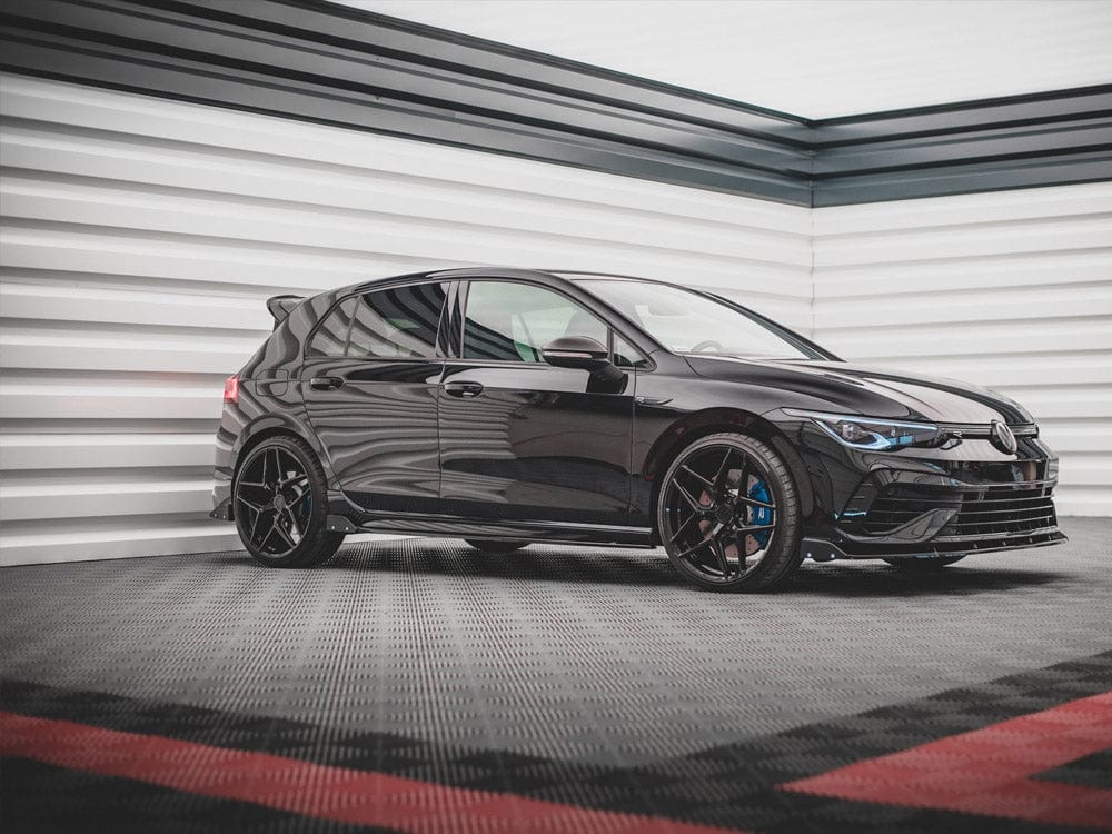 Maxton Design Rear Side Splitters V.2 + Flaps VW Golf R Mk8 Maxton Design SR