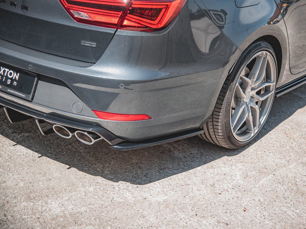 Maxton Design Rear Side Splitters V.2 Seat Leon Cupra MK3 Facelift Estate 2017-2019 Maxton Design SR