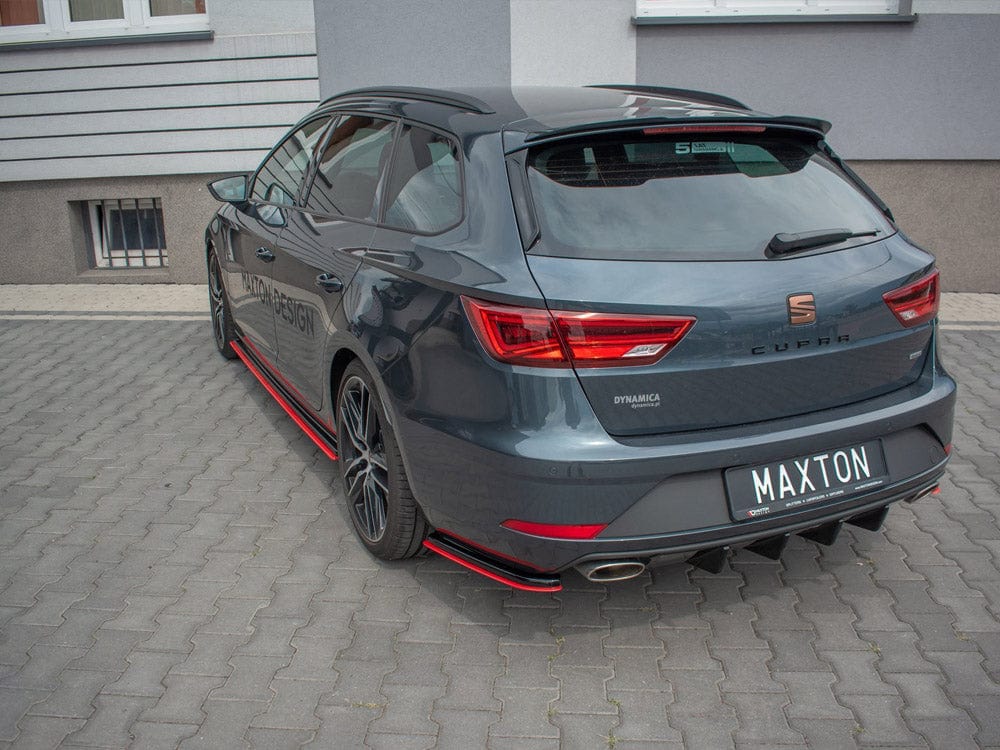 Maxton Design Rear Side Splitters V.2 Seat Leon Mk 3.5 Cupra ST 2017- Maxton Design SR