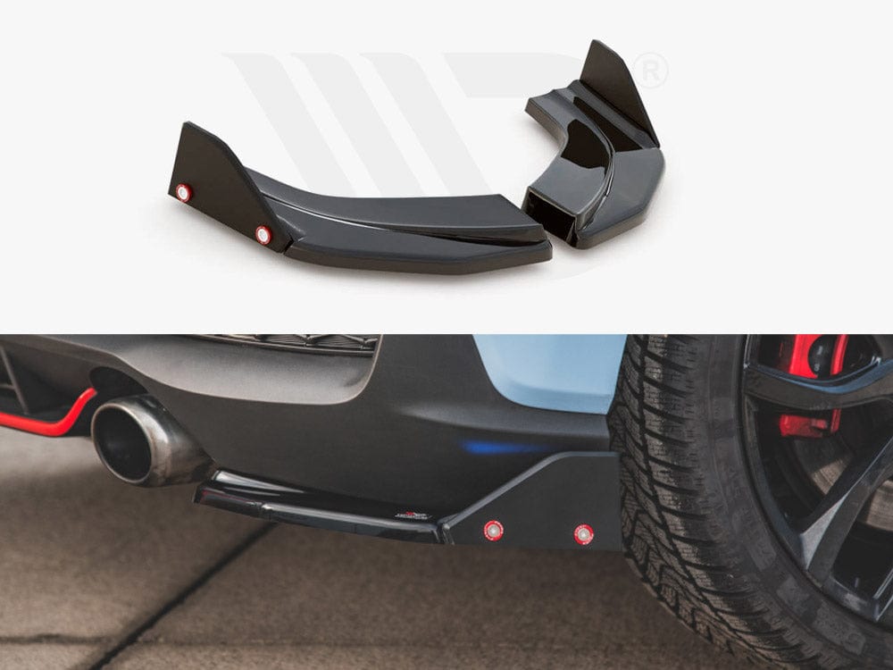 Maxton Design Rear Side Splitters V.6 + Flaps Hyundai I30 N Mk3 Hatchback Maxton Design SR