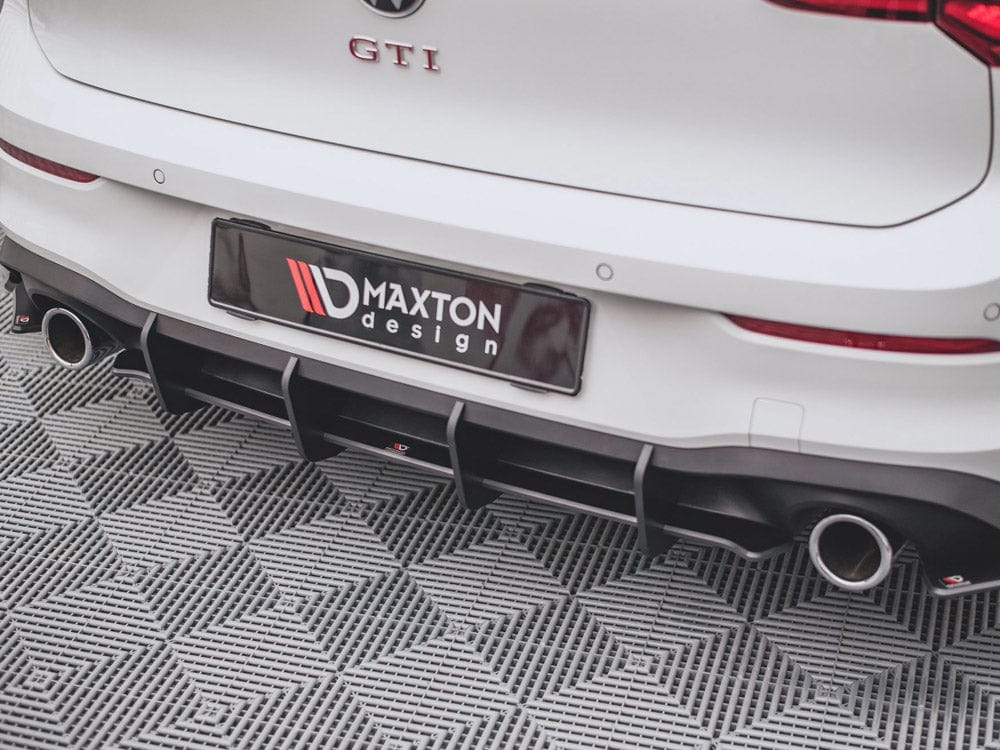 Maxton Design Red Racing Durability Rear Diffuser V.1 VW Golf 8 GTI 2020- Maxton Design SR