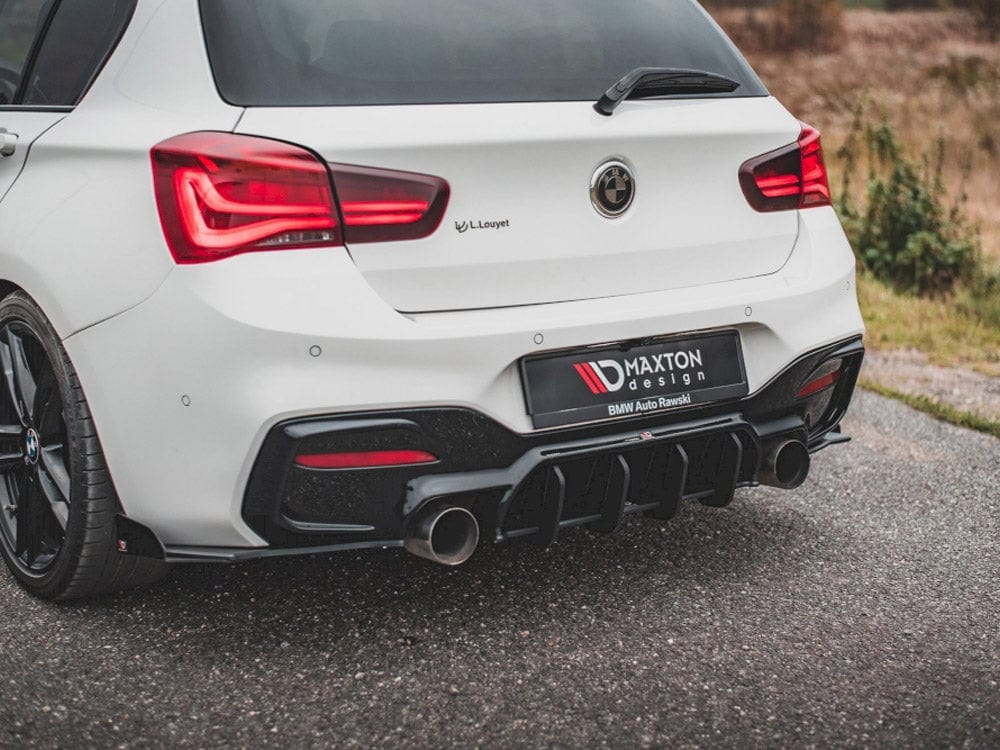 Maxton Design Red Racing Durability Rear Diffuser V.4 BMW 1 F20 M140i Maxton Design SR