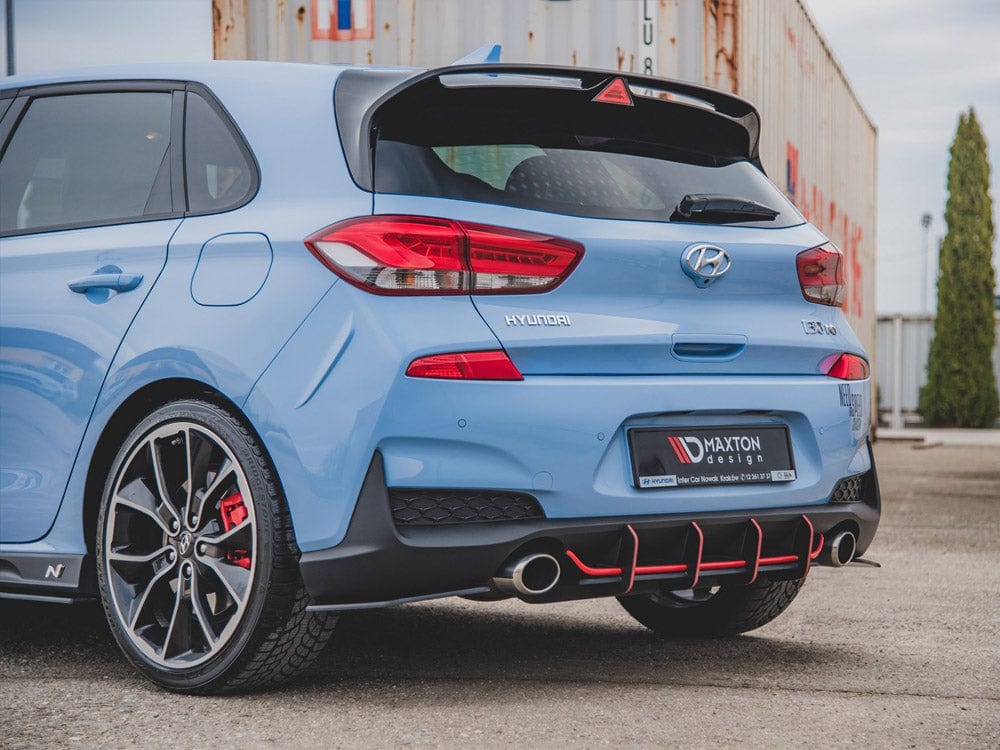 Maxton Design Red Rear Diffuser V1 Hyundai I30 N MK3 Hatchback 2017-2020 Maxton Design SR
