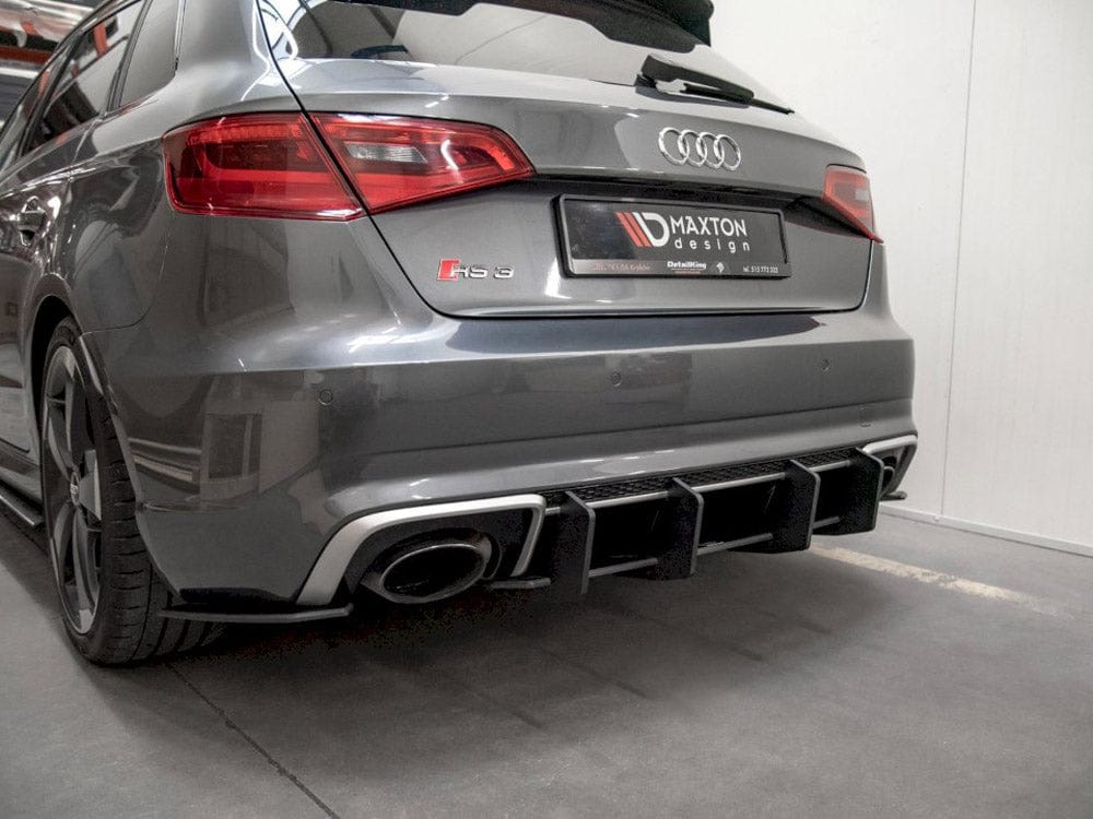 Maxton Design Red Rear Diffuser V2 Audi RS3 8V Sportback 2015-2016 Maxton Design SR