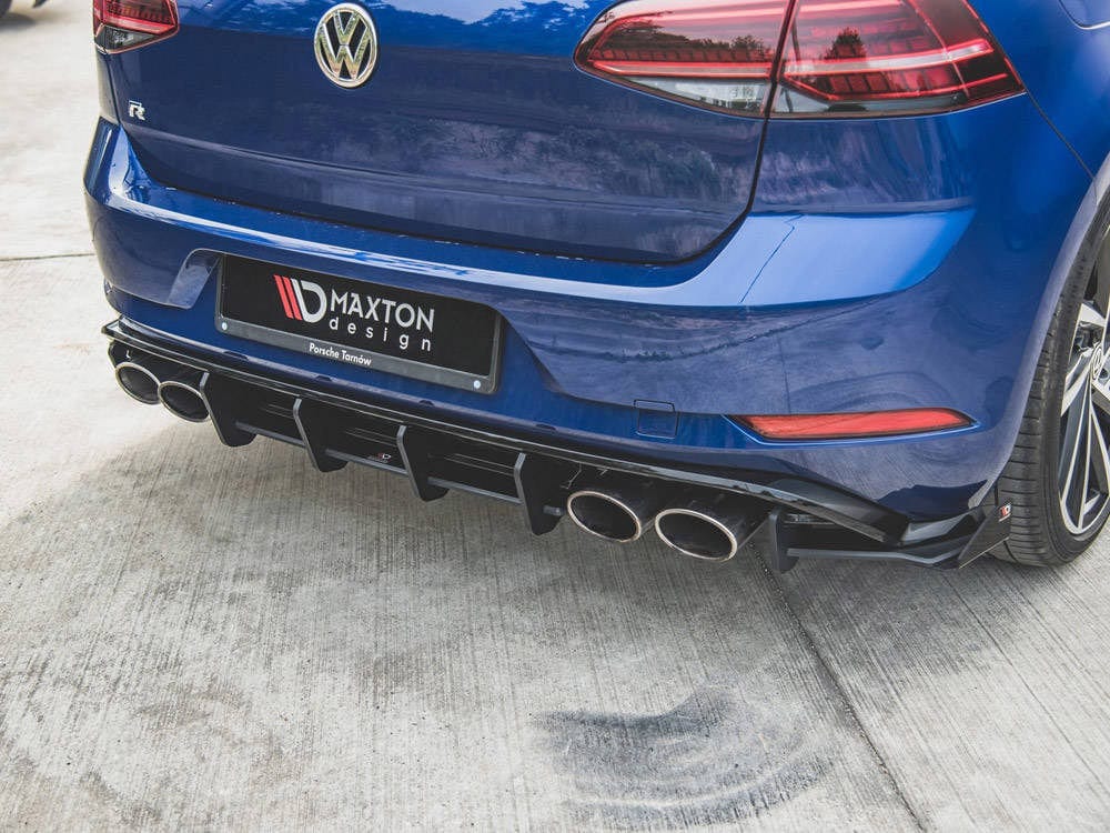 Maxton Design Red Rear Diffuser VW Golf 7 R Facelift 2017-2020 Maxton Design SR