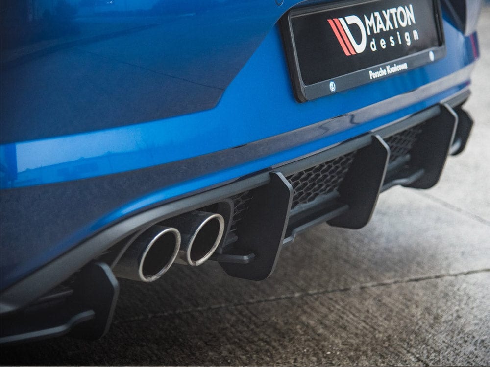 Maxton Design Red Rear Valance VW Polo GTI MK6 2017-2021 Maxton Design SR
