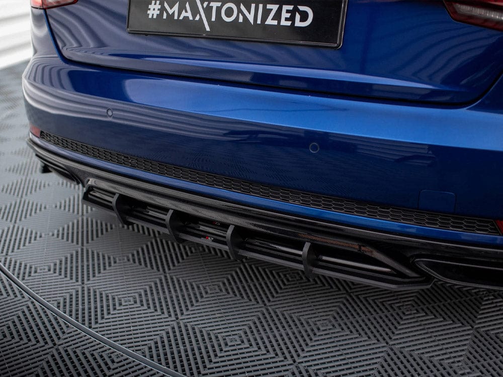Maxton Design Red Street PRO Rear Diffuser Audi A4 Competition B9 Maxton Design SR
