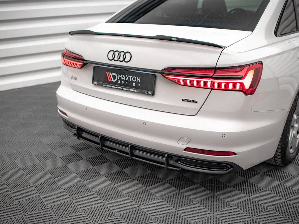 Maxton Design Red Street PRO Rear Diffuser Audi A6 C8 Maxton Design SR