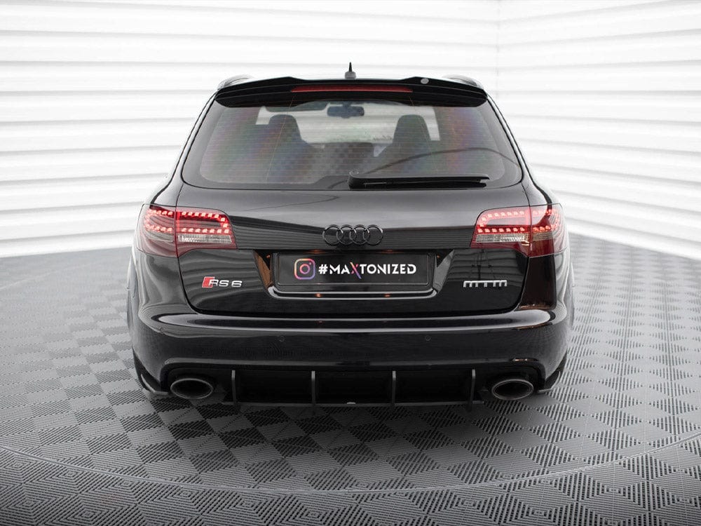 Maxton Design Red Street PRO Rear Diffuser Audi RS6 Avant C6 Maxton Design SR
