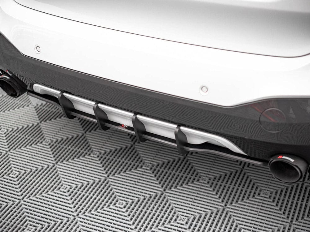 Maxton Design Red Street PRO Rear Diffuser Bmw X1 M-pack F48 2015-2019 Maxton Design SR